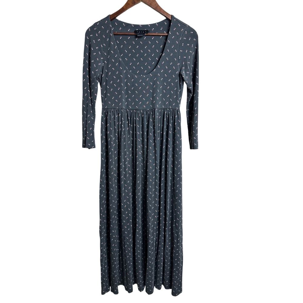 Hatch The Nayla Jasmine Ditsy Floral Scoop Neck Maternity Maxi Dress size S